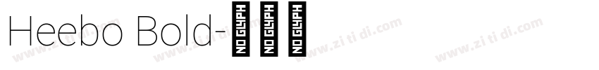 Heebo Bold字体转换